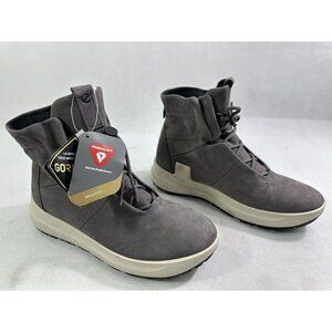 Ecco Solice Yak Leather Goretex Boots Gravity Nubuck Women’s 9-9.5 New READ